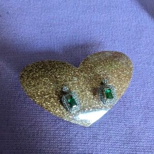 Green Stone 925 Earrings